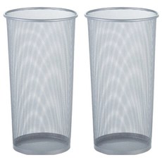 마켓플랜 리프 다용도 원형 철망 우산꽂이, 실버, 2개