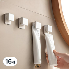 624C 夾式管狀牙膏架, 16個, 白色