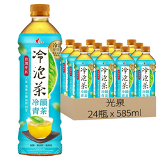 光泉 冷泡茶 冷韻青茶 無糖, 585ml, 24瓶