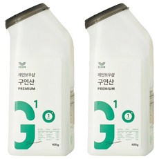 THE LOEL 天然檸檬酸粉, 400g, 韓國製造，多用途清潔劑，適用於熱水壺/洗衣機/浴室等，食品添加物, 2瓶