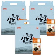 Sahmyook-gim 餐桌海苔3號禮盒, 225g, 3個