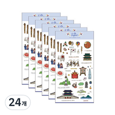 Petit 設計貼紙So Good旅行系列貼紙, 韓國(PD843), 24個