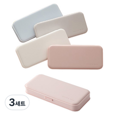 ABM 파스텔 칸막이 필통 5p 세트, 랜덤발송, 3세트