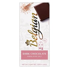 THE Belgian 比利時玫瑰鹽黑巧克力, 100g, 1個