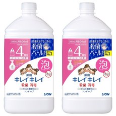 LION 獅王 趣淨 泡沫洗手慕斯補充瓶 柑橘香, 800ml, 2瓶