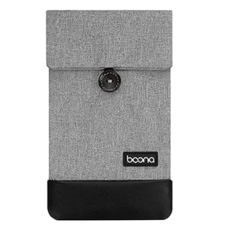 baona 包納 手機行動電源收納袋 大號(18.5 x 11cm), 灰色, 1個