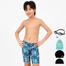 aquatica 男童泳衣 一般用泳鏡 6件組 BBK103