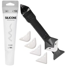 코멧 보수용 실리콘 + 스크래퍼 세트, 1세트