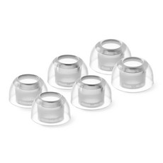 AZLA Crystal Buds Pro 耳塞套 MS + M + ML 組合, 單一商品, 透明珍珠, 1套