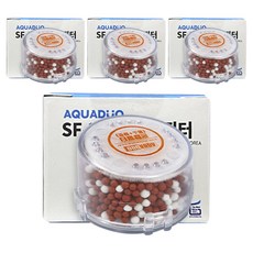 AQUADUO 過濾蓮蓬頭頭部替換濾芯 混合型 SF-300, 4個