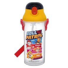 Skater 吸管銀離子水壺, 黃色 + 紅色 + 黑色, 480ml, 1個