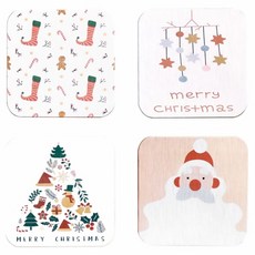 STYLE_G 時代家居 硅藻土吸水杯墊 (四入組), 多色, 1組