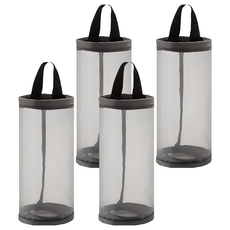 DOSell 網眼透氣可折疊塑膠袋收納盒, 灰色, 4個