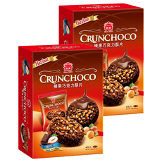 義美 榛果巧克力酥片 奶素 黑可可, 140g, 2盒