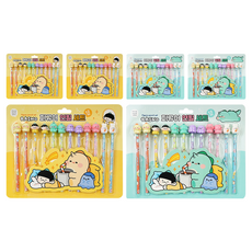 POPO FANCY 犀牛公仔鉛筆 B 12支*2種組, 3套, 混色