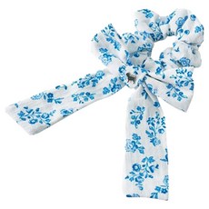 블루독 여아용 플라워 스크런치