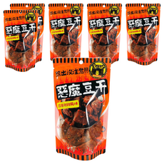 熊出沒注意 惡魔豆干, 蒜香微辣風味, 140g, 6包