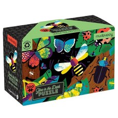 mudpuppy 夜光拼圖 神奇昆蟲, 1個, 100片