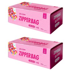 Draw Life 多用途透明夾鏈袋, 20 x 25 cm, 130入, 2個