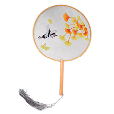 泰坦刺繡DIY工具組 + 扇子組合, 1套, 鶴之夢