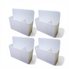 磁吸收納盒 12.5 x 4 x 12cm 142g 4個, 白色, 1組