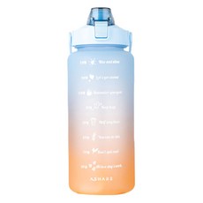 Ashare 漸層大容量隨行杯, 藍色, 2L, 1個