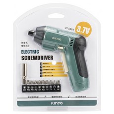 Kinyo 充電式電動起子 附起子頭10件組 + USB Type-C充電線, 1組