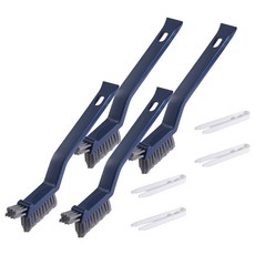 Modern More 縫隙刷 浴室 窗戶 多用途 廁所 清潔刷, 4個, 海軍藍