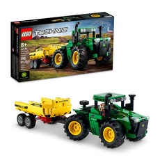 LEGO 樂高 42136 科技系列 John Deere 9620R 4WD Tractor 拖拉機 具轉向系統和傾卸拖車, 多色, 1盒