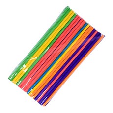 木質硬棒圓形200mm, 10 種顏色, 50個