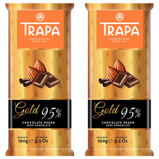 TRAPA 金典95%黑巧克力, 100g, 2片
