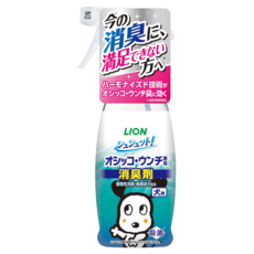 LION 獅王 寵物廁 99.9%異味消臭噴物劑 犬用 植物性消除菌成份 寵物舔到也安全, 300ml, 1瓶