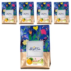 High Tea 伂橙 果乾茶 洋甘菊柚香綠茶包 Set, 含柳橙果乾, 7g, 8包, 5袋