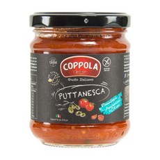 COPPOLA 柯波拉 無加糖鯷魚橄欖番茄麵醬 番茄自然甜味 無麩質認證 義式美食輕鬆上桌, 180g, 1個
