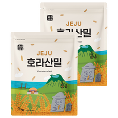 옳음애 제주 호라산 밀, 1kg, 2개