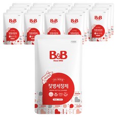 B&B 奶瓶清潔劑 液體型 補充包, 500ml, 20個
