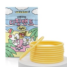 디핏밴드 유아용 라이트 썸머밴드 S, 옐로우, 10개