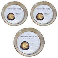 일상나눔 에어프라이어 종이 호일 브라운 대형 100p, 3개