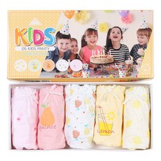 CHARACTOPIA Omar Sharif 女童用水果汽水三角內褲5件組