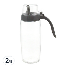 시노글라스 뉴 원터치 오일병 다크그레이, 500ml, 2개