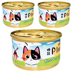 Nice u 毛樂趣 a號罐 護眼plus+, 雞 + 牛, 80g, 3罐