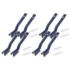 Modern More 縫隙刷 浴室 窗戶 多用途 廁所 清潔刷, 8個, 海軍藍