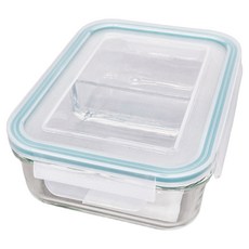 Glasslock 強化玻璃分隔微波保鮮盒 分格系列 920ml, 1個