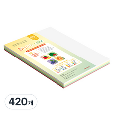 종이문화 스타일리쉬 얇은 혼합색지 04 SS Winter 80g, 420개, B5