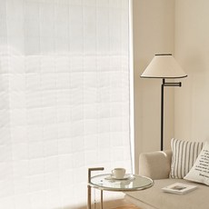 데코뷰 바람막이 누빔 3중 패딩 방한커튼 봉집형