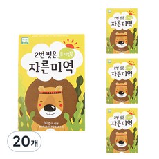 HAEMALGUN BUNYOUNG 孩童海苔, 海藻味, 30g, 20個