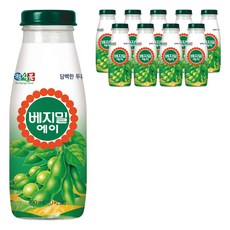 베지밀 에이 담백한 두유, 190ml, 10개