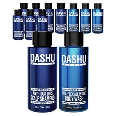 DASHU Daily Vitaplex Scalp Gold強化頭皮洗髮精EX 50ml*2+多效型沐浴露 50ml*1套組, 4組