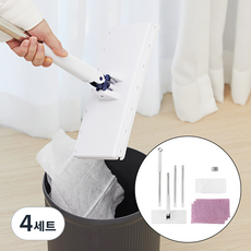 코멧 홈 원터치 대형 밀대걸레 풀세트, 4세트