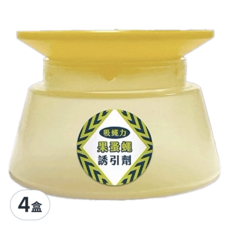 中西化學工業 夜安寧 吸蠅力果蚤蠅誘引劑，居家空間滅蠅神器，99%高效誘引, 40ml, 4盒